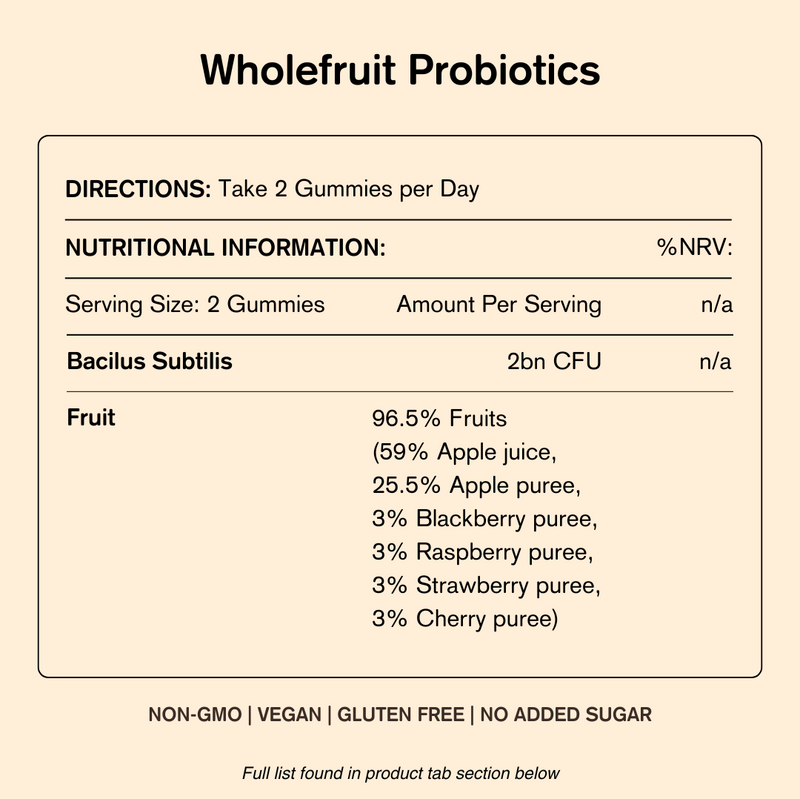 Vegums Wholefruit Probiotic